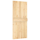 vidaXL Csúszó ajtó Természetes és Fehér 90 x 210 cm Szilárd Fenyőfa