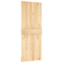 vidaXL Csúszó ajtó 80 x 210 cm Szilárd Fenyőfa (Nem Kezelt)