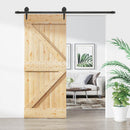 vidaXL Csúszó ajtó Természetes és Fekete 85 x 210 cm Szilárd Fenyőfa