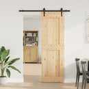 vidaXL Csúszó ajtó NARVIK Természetes és Fekete 70 x 210 cm (152,5 cm)
