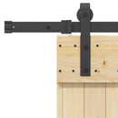 vidaXL Csúszó ajtó NARVIK Természetes és Fekete 80 x 210 cm (152,5 cm)