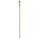 vidaXL Csúszó ajtó Természetes és Fekete 86 x 198,5 cm Tömör Fenyőfa