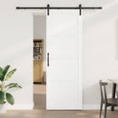 vidaXL Csúszó ajtó Fehér és Fekete 83 x 232 cm Tömör Fenyőfa