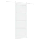 vidaXL Csúszó ajtó Fehér 83 x 202 cm Tömör Fenyőfa