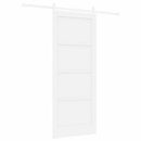 vidaXL Csúszó ajtó Fehér 83 x 202 cm Tömör Fenyőfa