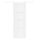 vidaXL Csúszó ajtó Fehér 83 x 232 cm Tömör Fenyőfa