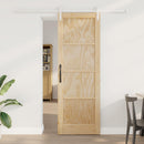 vidaXL Csúszó ajtó Természetes és Fehér 73,5 x 211 cm Tömör Fenyőfa