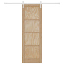 vidaXL Csúszó ajtó Természetes és Fehér 73,5 x 211 cm Tömör Fenyőfa