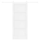 vidaXL Csúszó ajtó Fehér 83 x 202 cm Tömör Fenyőfa