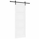 vidaXL Csúszó ajtó Fehér 83 x 232 cm Tömör Fenyőfa
