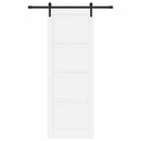 vidaXL Csúszó ajtó Fehér 83 x 232 cm Tömör Fenyőfa