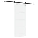 vidaXL Csúszó ajtó Fehér 83 x 202 cm Tömör Fenyőfa