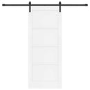 vidaXL Csúszó ajtó Fehér 83 x 202 cm Tömör Fenyőfa