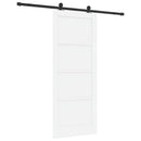 vidaXL Csúszó ajtó Fehér és Fekete 83 x 202 cm Tömör Fenyőfa