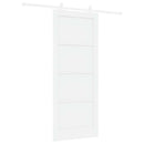 vidaXL Csúszó ajtó Fehér 83 x 202 cm Tömör Fenyőfa