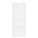 vidaXL Csúszó ajtó Fehér 83 x 202 cm Tömör Fenyőfa