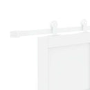 vidaXL Csúszó ajtó Fehér 83 x 232 cm Tömör Fenyőfa
