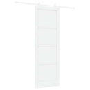 vidaXL Csúszó ajtó Fehér 83 x 232 cm Tömör Fenyőfa