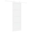 vidaXL Csúszó ajtó Fehér 83 x 232 cm Tömör Fenyőfa