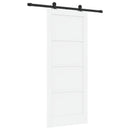 vidaXL Csúszó ajtó ORKDAL Fehér 83 x 202 cm Tömör Fenyőfa