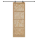 vidaXL Csúszó ajtó ORKDAL Természetes 83 x 232 cm Tömör Fenyőfa