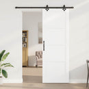 vidaXL Csúszó ajtó Fehér és Fekete 83 x 232 cm Tömör Fenyőfa