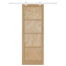 vidaXL Csúszó ajtó Természetes és Fehér 83 x 232 cm Tömör Fenyőfa