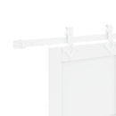 vidaXL Csúszó ajtó Fehér 83 x 232 cm Tömör Fenyőfa