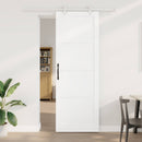 vidaXL Csúszó ajtó Fehér 83 x 232 cm Tömör Fenyőfa