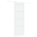 vidaXL Csúszó ajtó Fehér 83 x 232 cm Tömör Fenyőfa