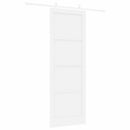 vidaXL Csúszó ajtó Fehér 83 x 232 cm Tömör Fenyőfa