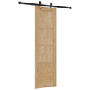 vidaXL Csúszó ajtó ORKDAL Természetes 61 x 198,5 cm Tömör Fenyőfa