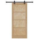 vidaXL Csúszó ajtó ORKDAL Természetes 86 x 198,5 cm Tömör Fenyőfa