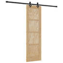 vidaXL Csúszó ajtó ORKDAL Természetes 61 x 198,5 cm Tömör Fenyőfa