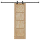 vidaXL Csúszó ajtó ORKDAL Természetes 61 x 198,5 cm Tömör Fenyőfa