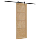 vidaXL Csúszó ajtó ORKDAL Természetes 73,5 x 211 cm Tömör Fenyőfa