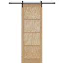 vidaXL Csúszó ajtó ORKDAL Természetes és Fekete 83 x 232 cm