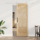 vidaXL Csúszó ajtó ORKDAL Természetes és Fehér 73,5 x 211 cm