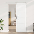 vidaXL Csúszó ajtó ORKDAL Fehér 83 x 232 cm Tömör Fenyőfa