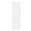 vidaXL Csúszó ajtó ORKDAL Fehér 83 x 232 cm Tömör Fenyőfa