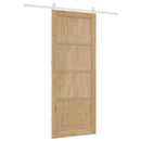 vidaXL Csúszó ajtó ORKDAL Természetes és Fehér 86 x 211 cm