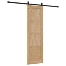 vidaXL Csúszó ajtó ORKDAL Természetes és Fekete 61 x 198,5 cm