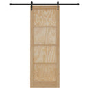 vidaXL Csúszó ajtó ORKDAL Természetes és Fekete 83 x 232 cm