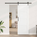 vidaXL Csúszó ajtó ORKDAL Fehér és Fekete 83 x 232 cm Tömör Fenyőfa
