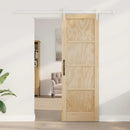 vidaXL Csúszó ajtó ORKDAL Természetes és Fehér 73,5 x 211 cm