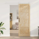vidaXL Csúszó ajtó ORKDAL 83 x 232 cm Tömör Fenyőfa