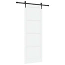 vidaXL Csúszó ajtó ORKDAL Fehér 83 x 232 cm Tömör Fenyőfa