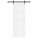 vidaXL Csúszó ajtó ORKDAL Fehér 83 x 232 cm Tömör Fenyőfa
