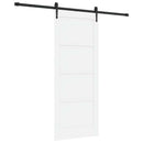 vidaXL Csúszó ajtó ORKDAL Fehér 83 x 202 cm Tömör Fenyőfa