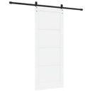 vidaXL Csúszó ajtó ORKDAL Fehér 83 x 202 cm Tömör Fenyőfa